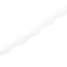 Faceted bicone glass beads 8x4mm Off white